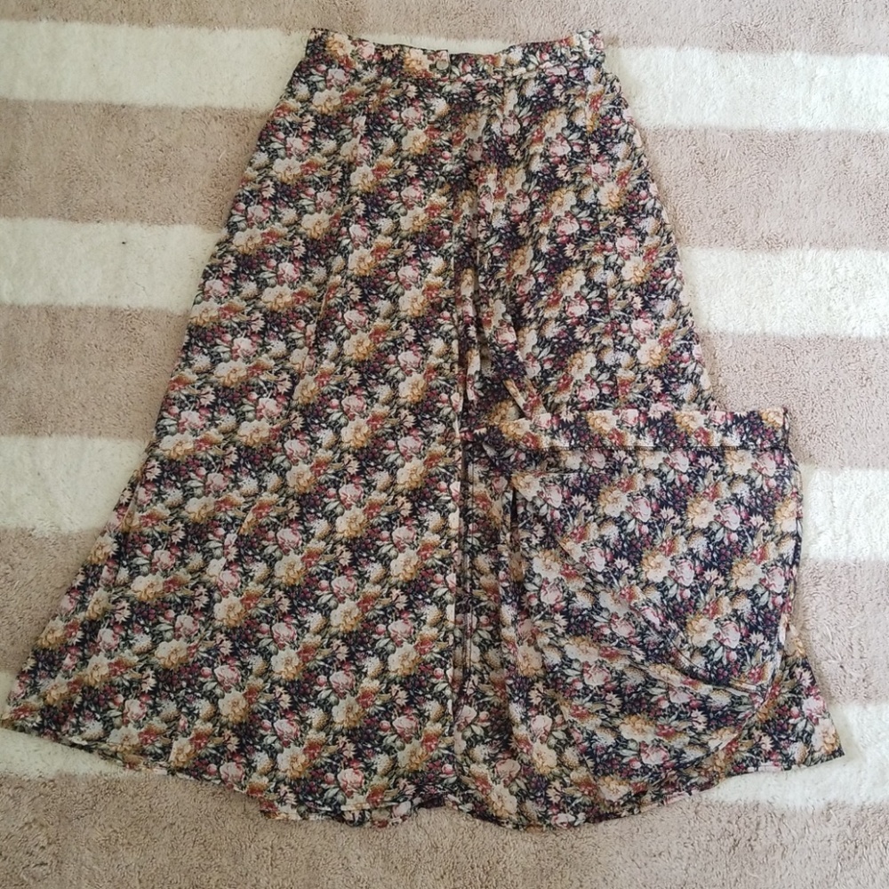Long floral skirt